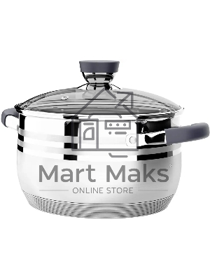 Кастрюля LARA LR02-471 Mercury 2,9 л, 18 см, нержавеющая сталь, с крышкой