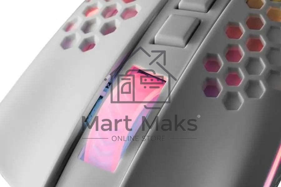 Мышь проводная Redragon Storm белый, 12400 dpi, USB, кнопки - 8