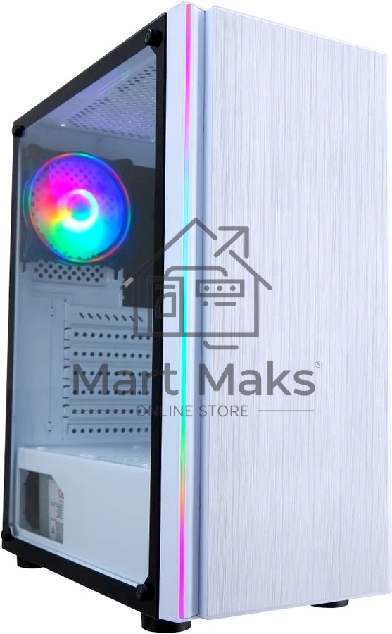 Компьютерный корпус AeroCool / Formula CL-3302W RGb белый без БП ATX 2xUSB 2.0 1xUSB 3.0 audio bott PSU