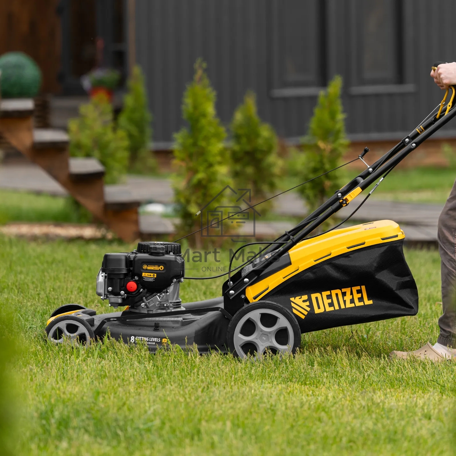 Газонокосилка бензиновая Denzel GLR-510SP-ZS, 171 см3, ширина 51 см, привод, травосборник 65 л