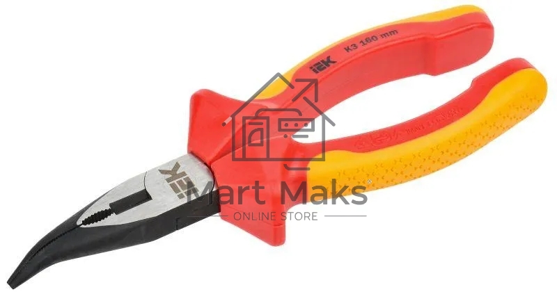 Тонкогубцы IEK K3 ARMA2L 3 изогнутые, диэлектрические, 160 мм