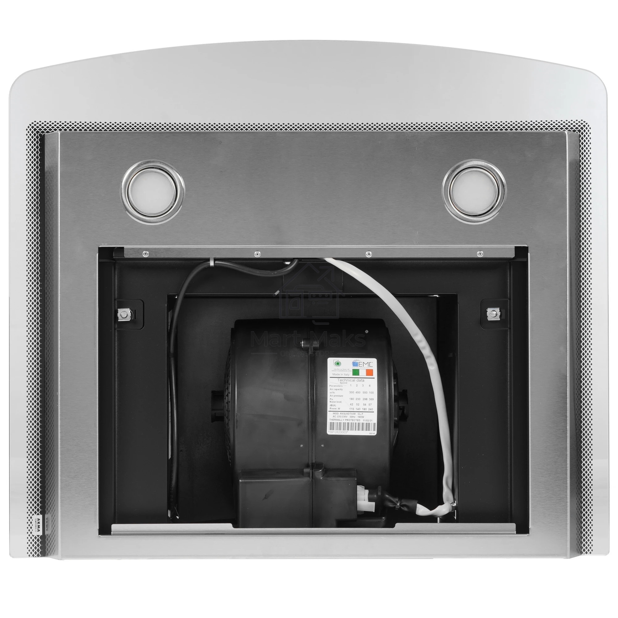 Вытяжка каминная Elikor Аметист S4 60Н-700-Э4Д серебристый, 60 см, 700 куб. м/ч, 52 дБ