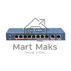 Коммутатор iFLOW F-SW-EU410HPOE-V, 8×100 Мбит/с PoE + 2×1 Гбит/с, неуправляемый