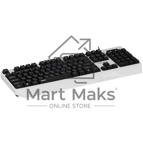 Игровая клавиатура Qumo Twins K68, с двумя накладками разного цвета, проводная, 104 клавиши, кнопка FN, встроенная радужная подсветка