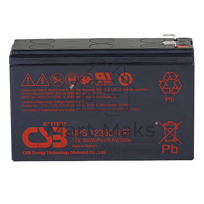 Батарея CSB UPS 123606 (12V 6Ah)