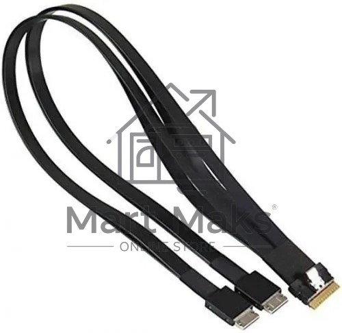 Кабель SuperMicro CBL-SAST-1261-100, Slimline x8 (STR) to 2x Slimline x4 (STR),60/60CM,100 O