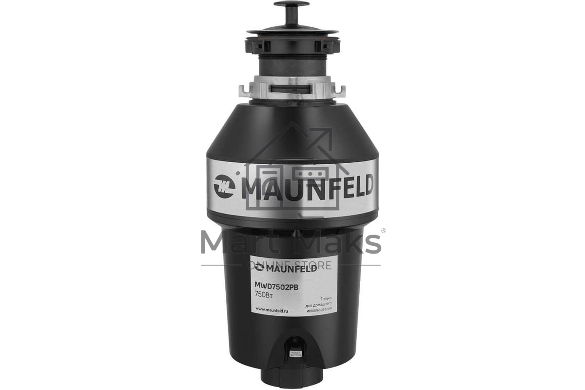 Измельчитель пищевых отходов с пневмокнопкой Maunfeld MWD7502PB черный
