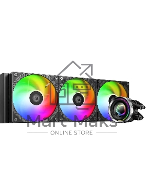 Жидкостная система охлаждения для процессора ID-COOLING FX360 INF черный 120мм алюминий+медь 2000rpm 27.2db 4-pin 350W