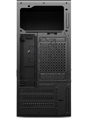 Компьютерный корпус CBR mATX Minitower V203, без БП, 1хUSB 3.0, 1хUSB 2.0, HD Audio+Mic, черный PCC-MATX-V203-WPSU