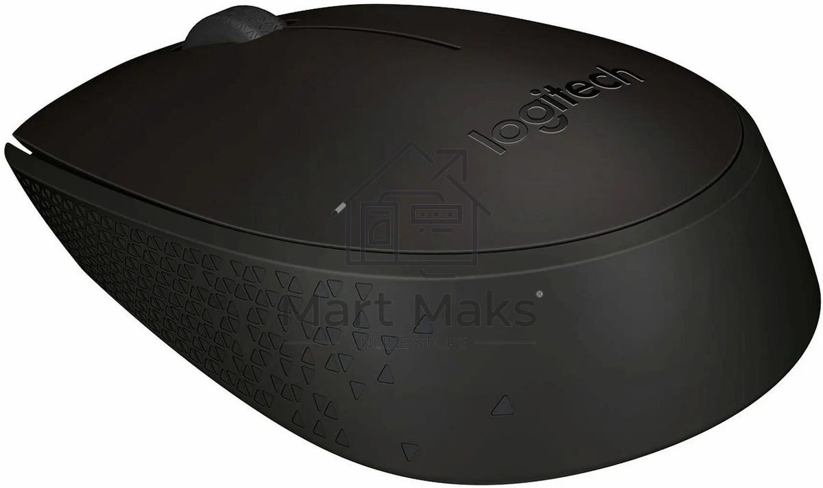 Мышь беспроводная Logitech B170 черный, 1000 dpi, радиоканал, USB, кнопки - 3