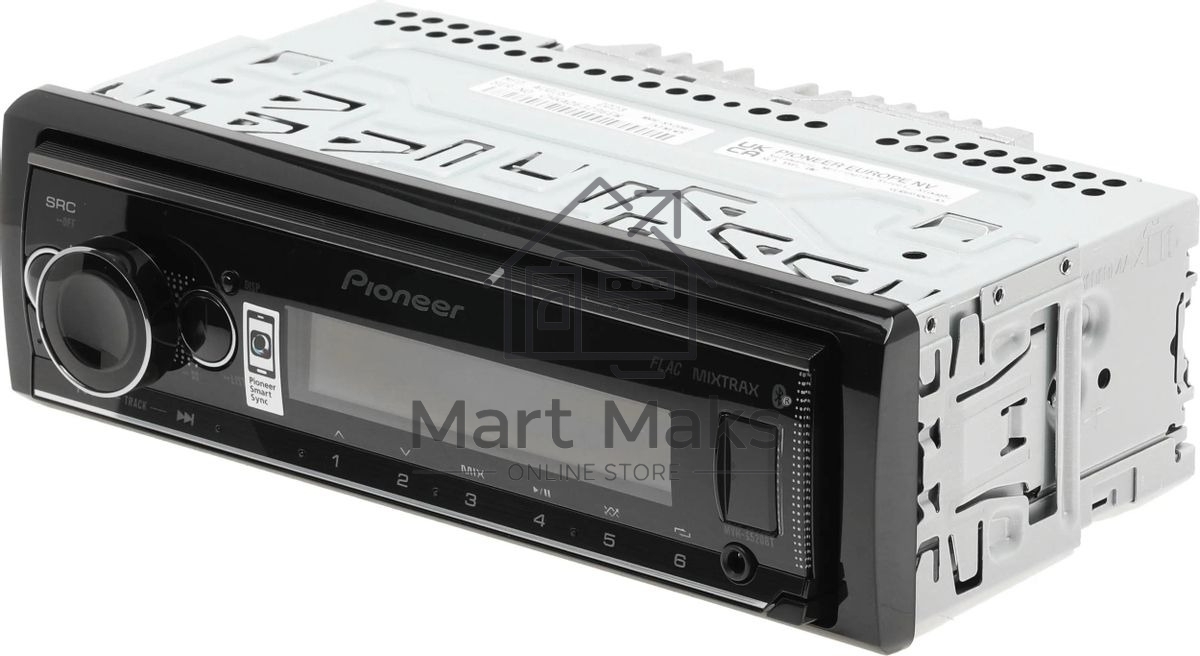 Автомагнитола Pioneer MVH-S520BT 1DIN 4x50Вт