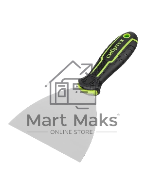 Шпательная лопатка из нержавеющей стали Сибртех 125 мм, двухкомпонентная рукоятка