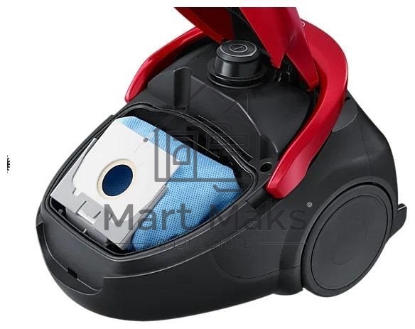 Пылесос Samsung VC20M253AWR/EV красный, 460/2000 Вт, уборка сухая, пылесборник мешок, 2.5 л