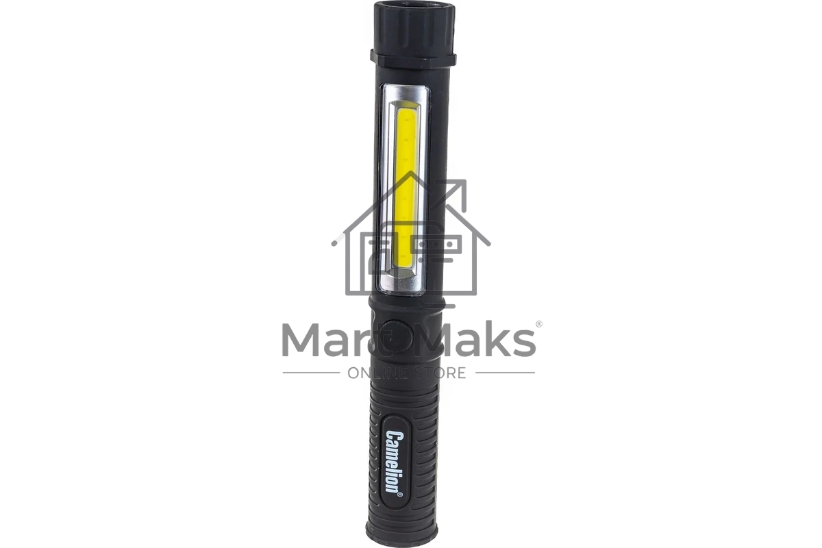Фонарь-ручка Camelion LED51521 COB LED+1W LED, 3XR03, пластик, магнит, клипса, блистер