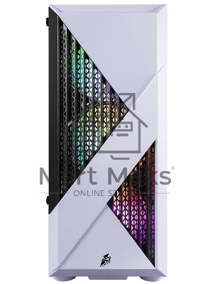 Компьютерный корпус 1STPLAYER FIREROSE F3-A белый / ATX, TG / 4x120мм LED fans inc. / F3-A-WH-4F1