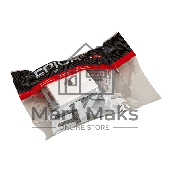 Механизм розетки RJ45 (cat5) EKF UP1-SOW-RJ45-5 белый Эпика