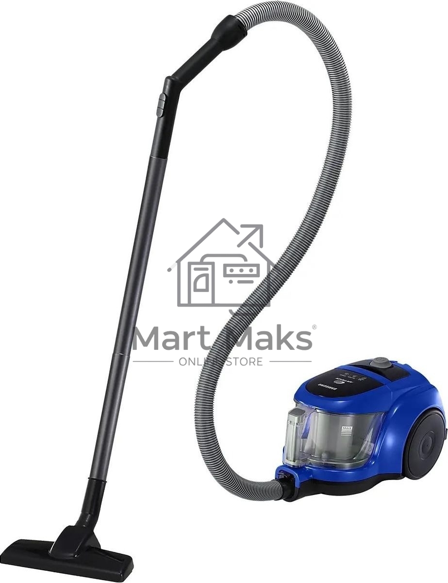 Пылесос Samsung VCC4520S36 синий/черный, 350/1600 Вт, уборка сухая, пылесборник контейнер 1.3 л