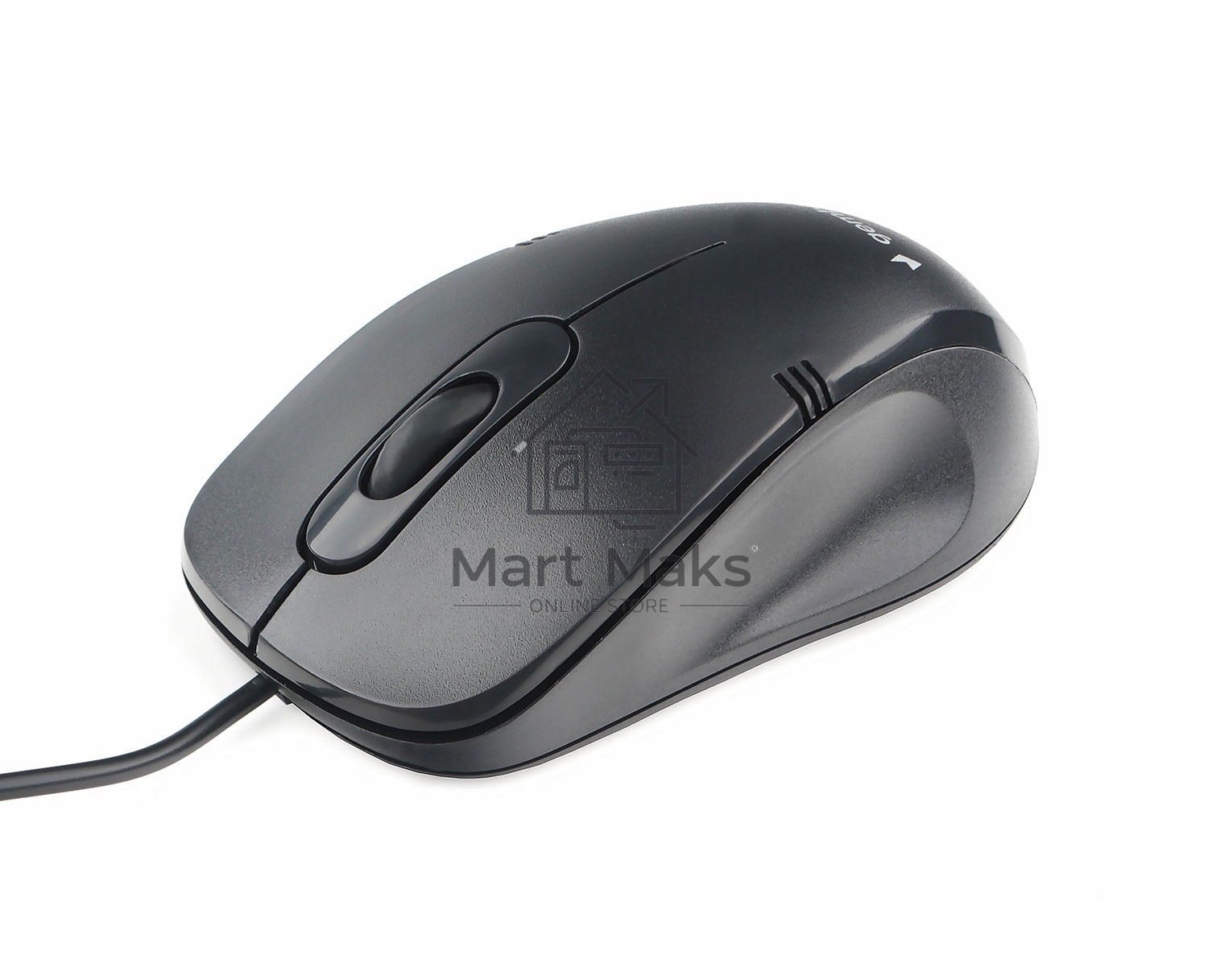 Мышь проводная Gembird MOP-100 черный, 1000 dpi, USB, кнопки - 3