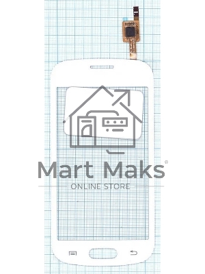 Сенсорное стекло (тачскрин) для Samsung Galaxy Trend Plus GT-S7580, белое