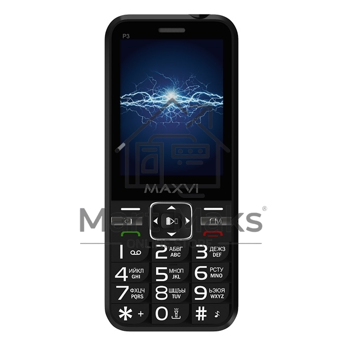 Мобильный телефон Maxvi P3 черный
