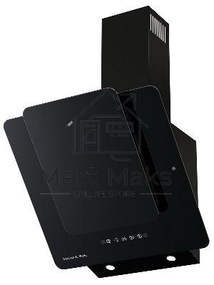 Вытяжка каминная наклонная Zigmund & Shtain K 150.6 B черный, 60 см, 1100 куб. м/ч, 65 дБ