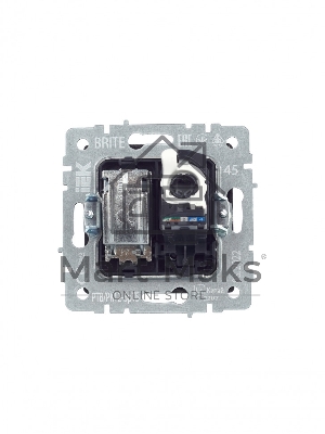 Розетка телевизионная двойная TV+RJ45 IEK BRITE РТВ/РК12-БрТБ кат.5E темная бронза