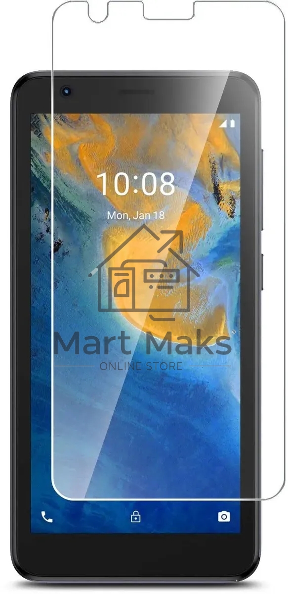Защитное стекло для экрана BoraSCO Hybrid Glass для ZTE Blade L9 антиблик, 60 х 130 мм, 2.5D, прозрачный