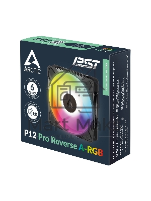 Вентилятор корпусной ARCTIC P12 Pro Reverse A-RGB - 3 Pack - retail (ACFAN00333A) 