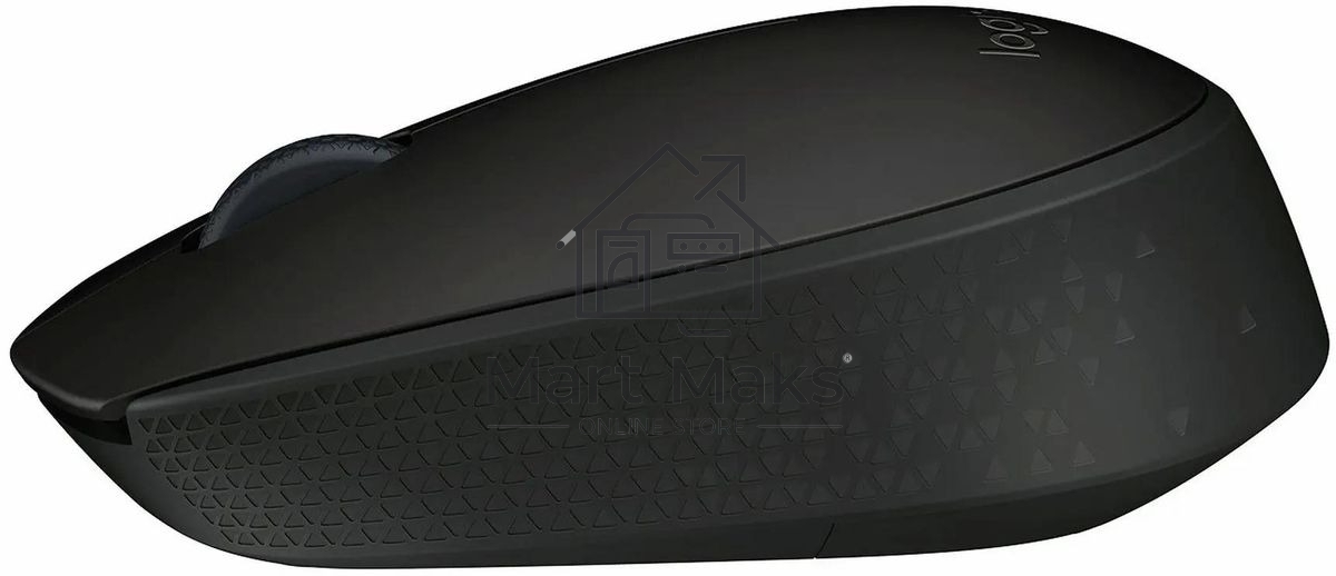 Мышь беспроводная Logitech B170 черный, 1000 dpi, радиоканал, USB, кнопки - 3