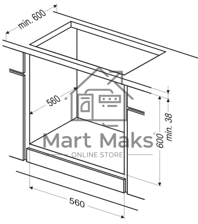 Встраиваемая электрическая духовка Hansa BOEW64111 белый