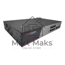 Коммутатор Hikvision DS-3E2510P(B), 8×1 Гбит/с PoE + 2×1 Гбит/с SFP, управляемый
