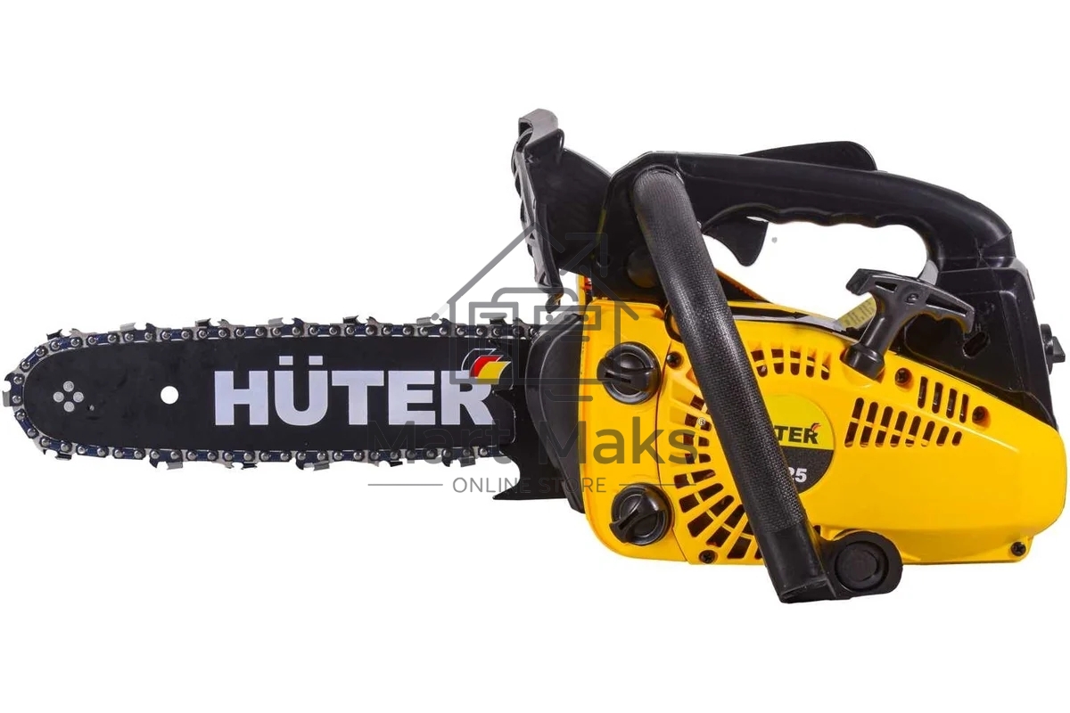 Бензопила Huter BS-25 70/6/5 800 Вт, 25 см3, бак 0,31 л, антивиб. система, шина 300см/12