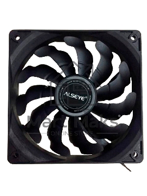 Вентилятор для корпуса Alseye S120-F черный, 120 мм, 1700 об/мин, 33.8 дБ, 4 pin