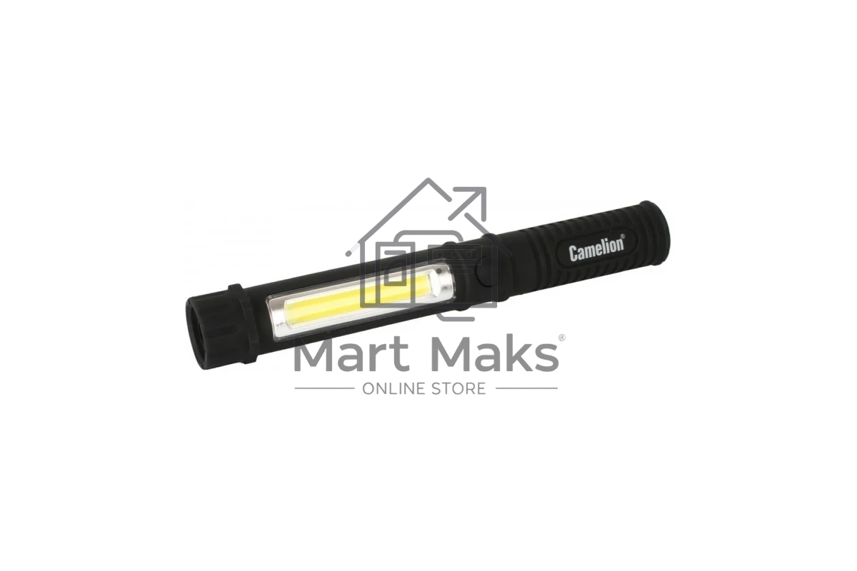 Фонарь-ручка Camelion LED51521 COB LED+1W LED, 3XR03, пластик, магнит, клипса, блистер