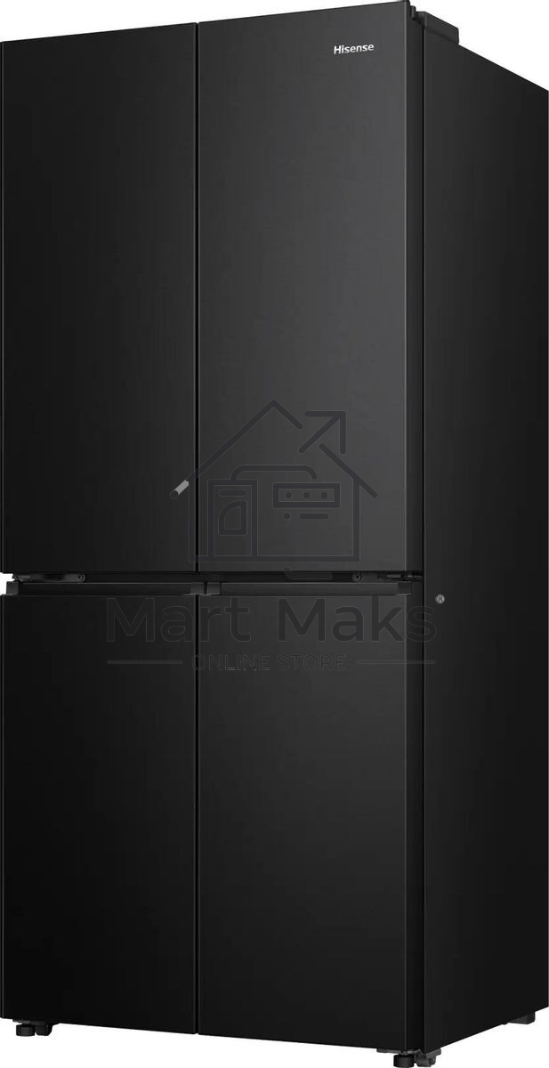 Холодильник Hisense RQ5P470SAF1 трехкамерный, черный, 331/199, морозилка снизу, Total No Frost, Side-by-Side