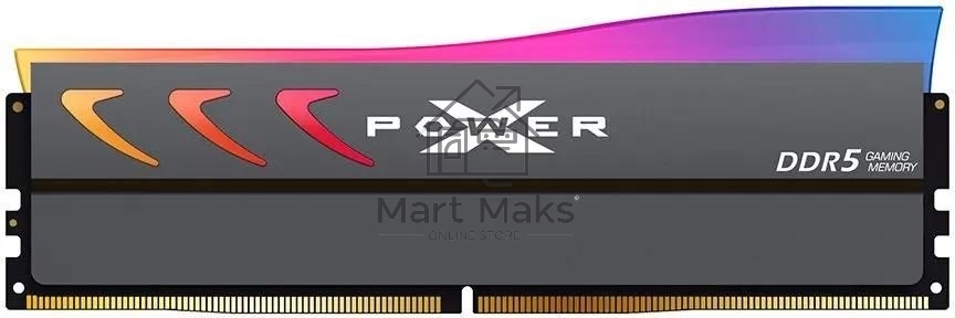 Оперативная память Silicon Power Xpower Storm, DDR5, 32GB (2x16 GB), 6000 MHz, CL30, DIMM, радиатор, RGB, серый