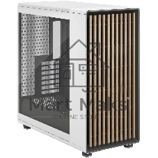 Компьютерный корпус без блока питания Fractal Design North XL TG Dark Tint, Full-Tower, 3x140мм, 2xUSB-A 3.2 + 1xUSB 3.2 Type-C E-ATX, ATX, mATX, mITX Wood panel, Chalk белый