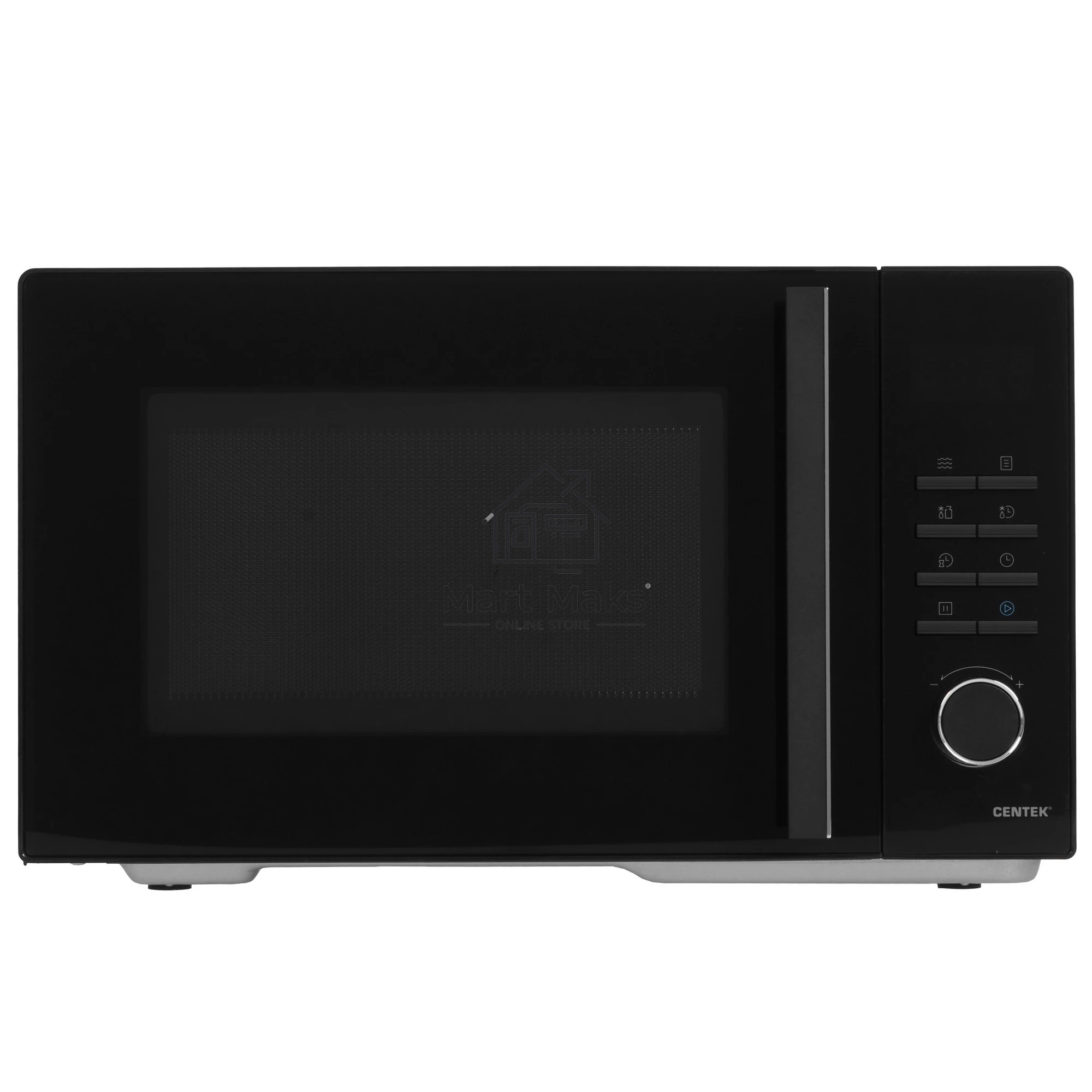 Микроволновая печь Centek CT-1563 черный, 23 л, 800 Вт, кнопки/поворотный механизм