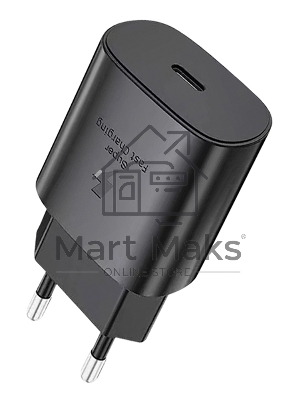 Сетевое зарядное устройство Qumo Energy light PD 25Вт, (модель 0102), порт: USB Type-C, черный