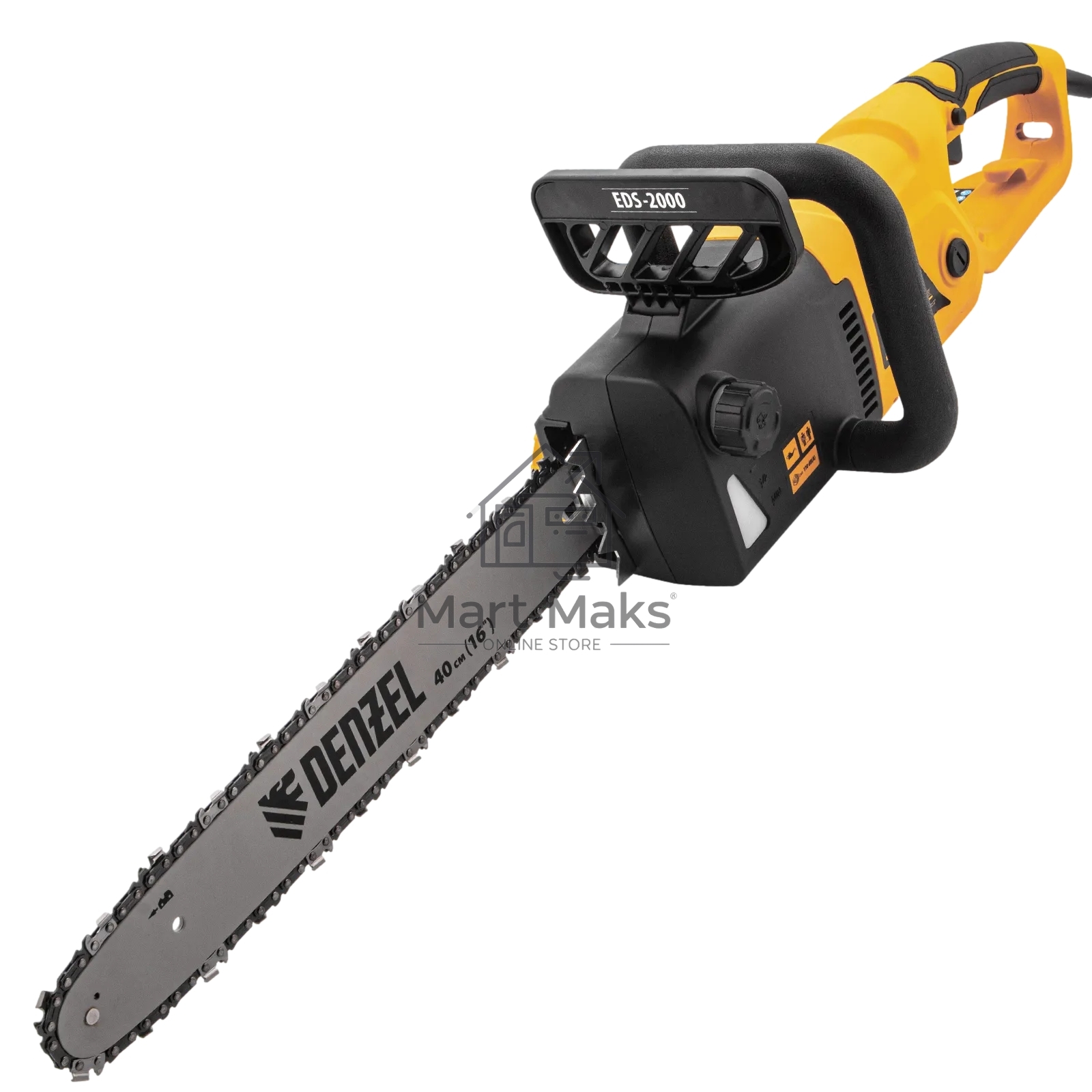 Пила цепная электрическая Denzel EDS-2000, 2кВт, продольная, шина 40 см, шаг 3/8, паз 1,3мм, 56зв