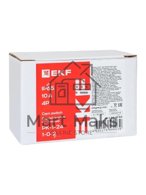 Переключатель кулачковый EKF ПК-1-24 (pk-1-24-10) 4П 10А 