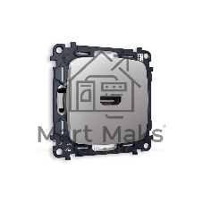 Комплект механизма розетки HDMI 2.0 OMEGA Сталь матовый 40V/500mA 2.0GHz 5-18Gbit/s QUANT (OP5140, VM222) MO514010 Комплект механизма розетки HDMI 2.0 OMEGA Сталь матовый 40V/500mA 2.0GHz 5-18Gbit/s QUANT (OP5140, VM222) MO514010