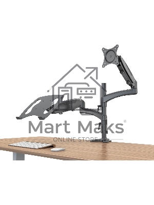 Кронштейн для монитора/ноутбука Cactus CS-VM-LH08-BK черный 13