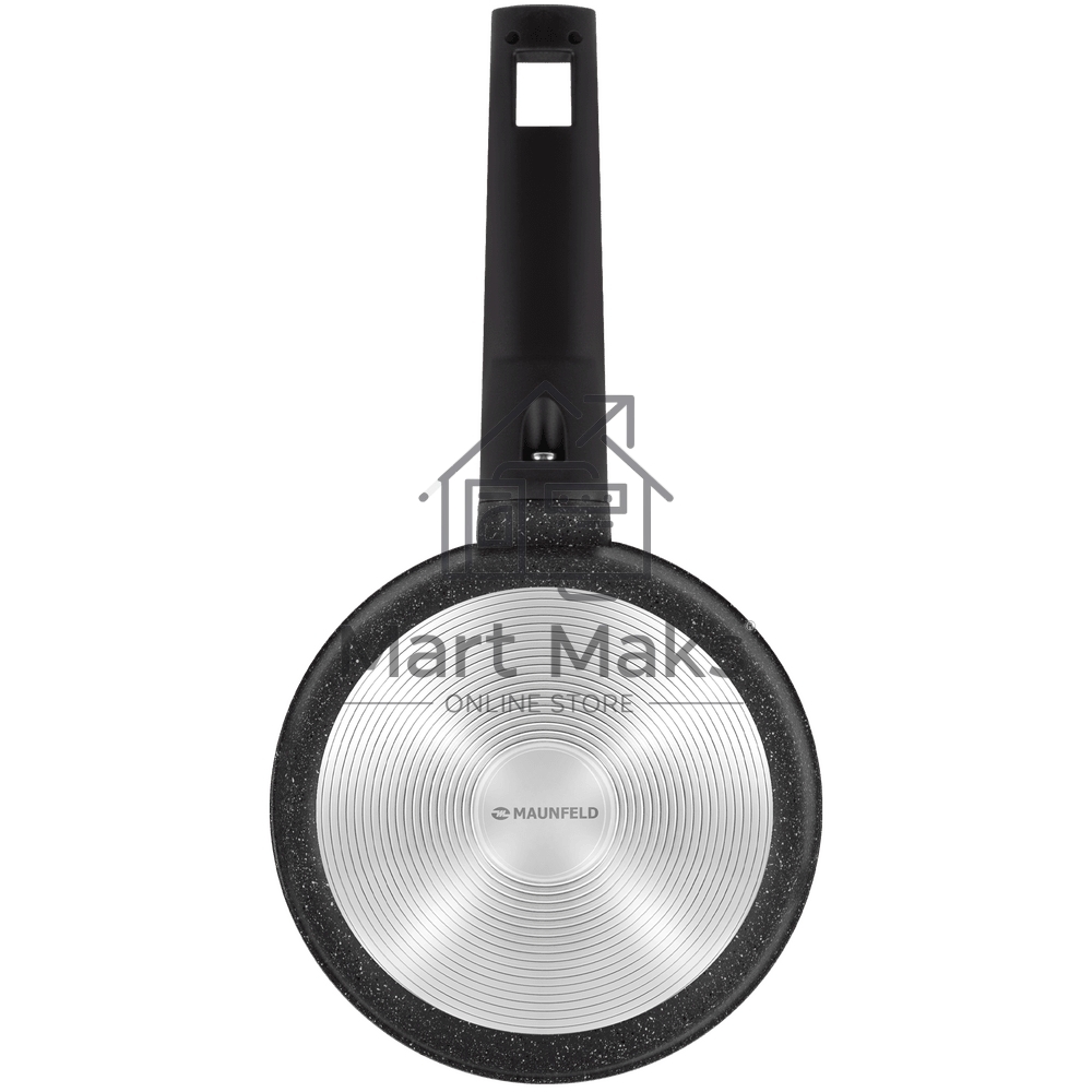 Ковш Maunfeld Galaxite MF18GLX01SP из литого алюминия со стеклянной крышкой, 18 см, 1,6 л