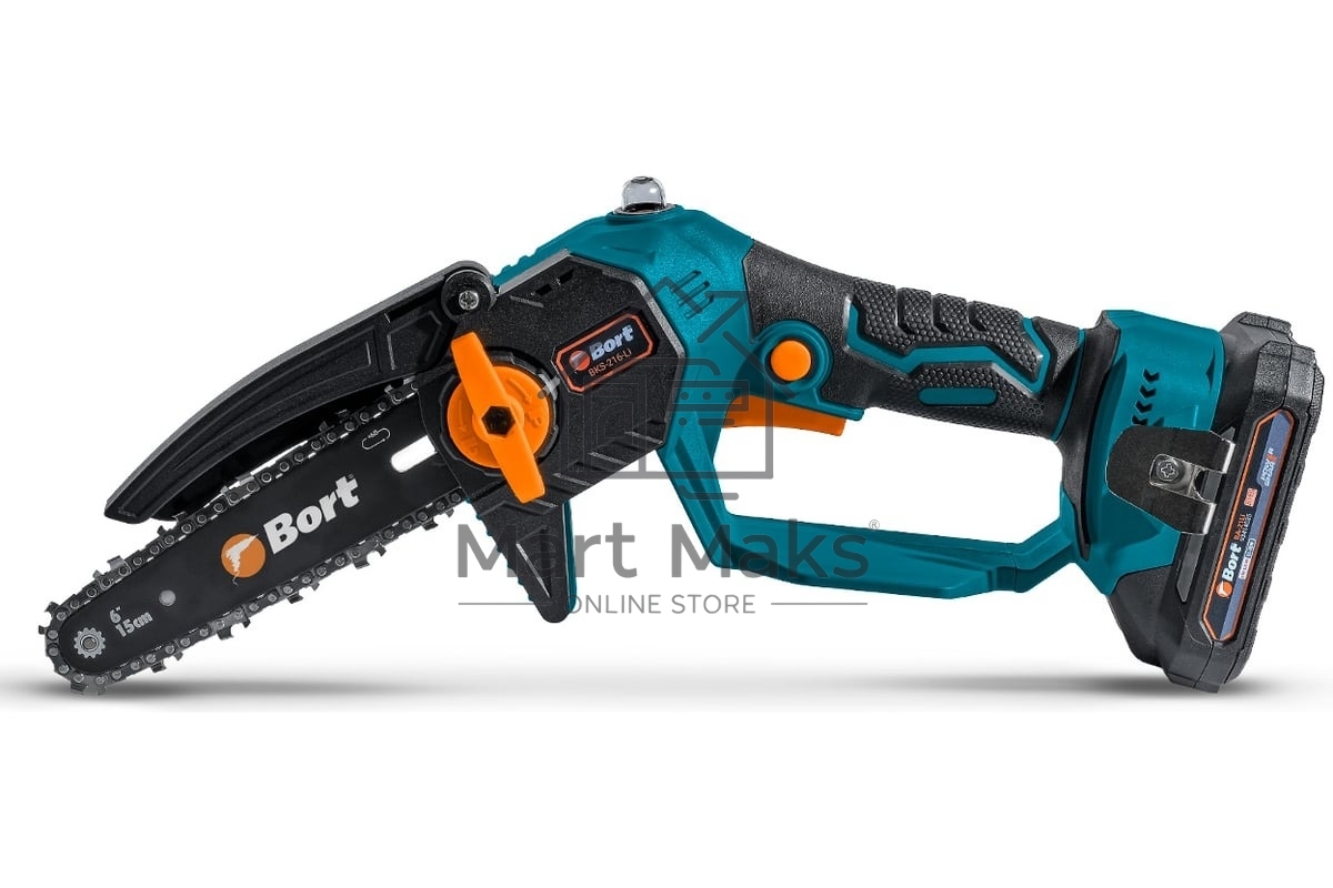 Пила цепная аккумуляторная Bort BKS-216-Li (2 АКБ + ЗУ)
