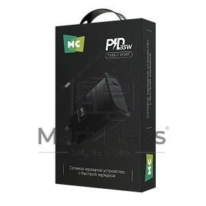 Зарядное устройство MORE CHOICE (4620202553515) NC68 1Type-C 3.0A PD 35W, черный