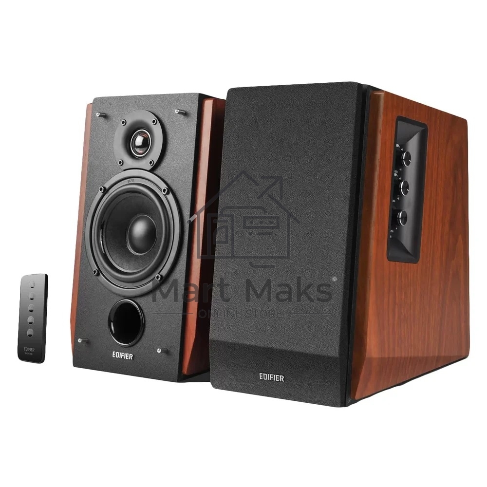 Колонки Edifier R1700 ВТ 2.0 Активные, 2 x 33W RMS, 85 дБА, дерево, беспроводной пульт ДУ