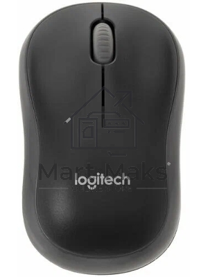 Мышь беспроводная Logitech M186 черный/серый, 1000 dpi, радиоканал, USB, кнопки - 3