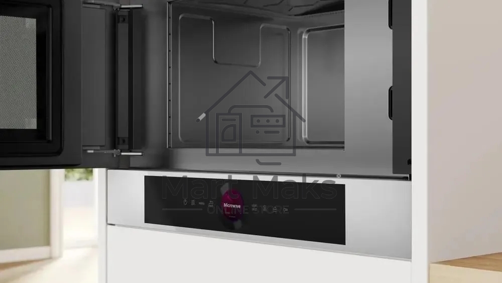Микроволновая печь встраиваемая Bosch BFL7221W1 белый, 21 л, 900 Вт, переключатели - поворотный механизм/сенсор