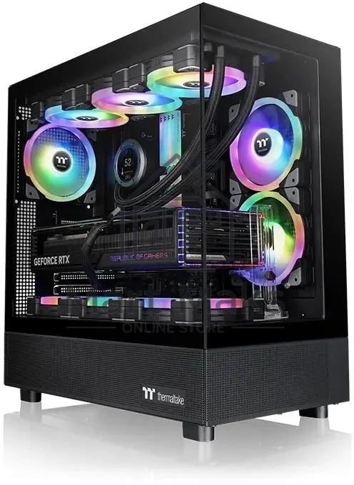 Компьютерный корпус Thermaltake View 270 TG ARGB черный без БП ATX 6x120mm 2x140mm 1x200mm 2xUSB3.0 audio bott PSU